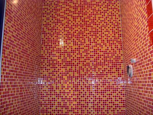 Dusche, Fliesen